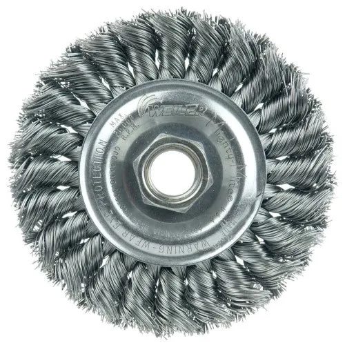 Weiler Twist Knot Wire Wheel – 4″ Steel 13120