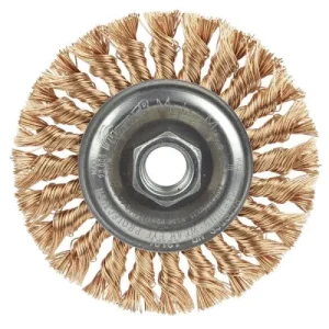 Weiler Twist Knot Wire Wheel – 4″ Bronze 13121
