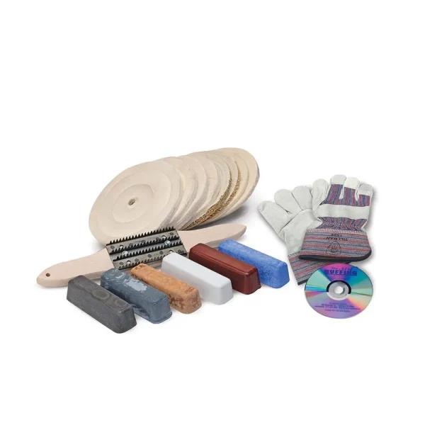 Eastwood Metal Buff shop Kit 6 in. Wheels for 1/2 in. Shaft