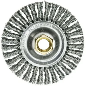 Weiler Roughneck Max Stringer Bead Wheel – 4″ Stainless Steel 13138