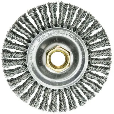 Weiler Roughneck Max Stringer Bead Wheel – 4″ Stainless Steel 13138