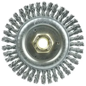 Weiler Roughneck Jr. Stringer Bead Wheel – 4-1/2″ Steel 13232
