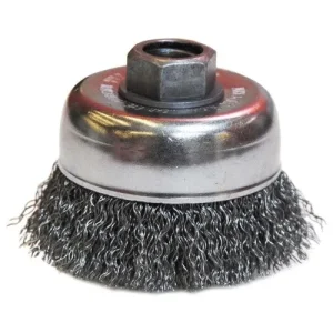 Weiler Cup Brush – 3″ Crimped Steel Wire 13245