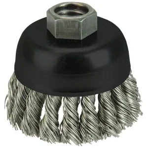Weiler Cup Brush – 2 3/4″ Stainless Steel Knot 13258