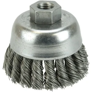 Weiler Cup Brush – 2 3/4″ Stainless Steel Knot 13285