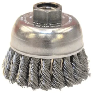 Weiler Cup Brush – 2 3/4″ Stainless Steel Knot 13286