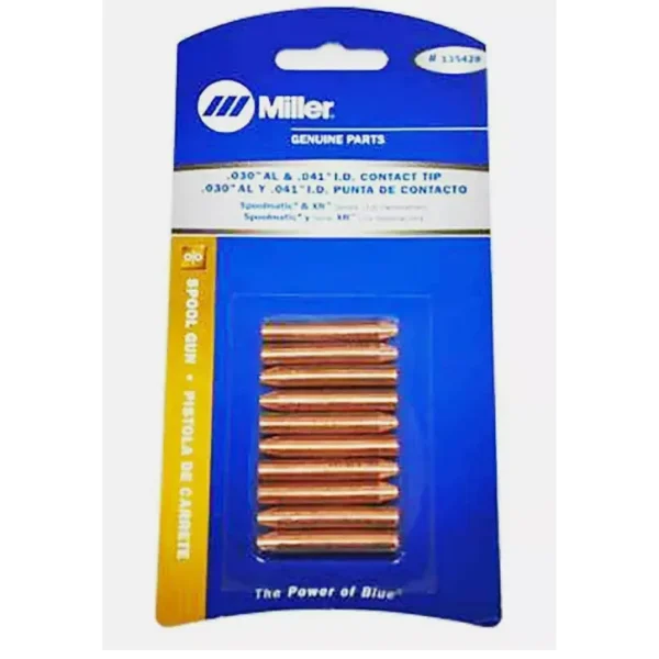 MILLER 135428 CONTACT TIP, .030 AL & .041″ I.D. WIRE, 10/PACK