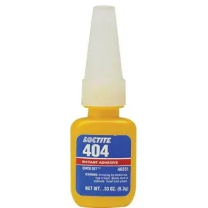 Loctite 135465 404 Quick Set Instant Adhesive, 0.333 oz Bottle, Clear (1 Bottle)