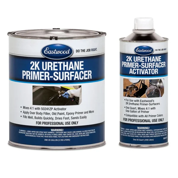 Eastwood Gray 4:1 Urethane Primer and Activator for Automotive Car Paint – Gallon +