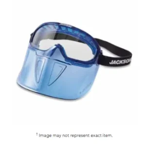 JACKSON GPL500 Series Premium Goggle with Detachable Face Shield, Blue Frame, AF, Clear