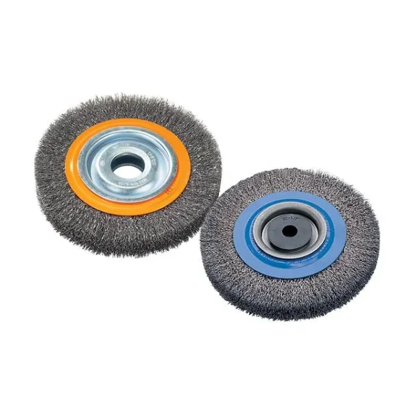 Walter 13B082 8″ x 1/2″ Bench Wheel Brush with Crimped Wires (1 Wheel)