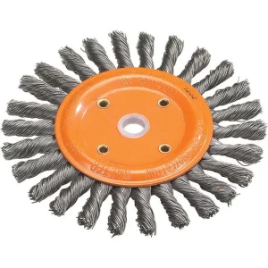Walter 13B260 6″ x 5/8″ x 1-1/4″ Knot-Twisted Bench Grinder Brush Wheel