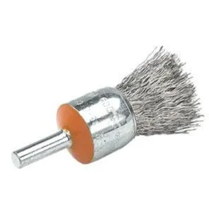 Walter 13C003 1/2″ x .010″ Straight Mounted End Brush with Crimped Wires (1 Brush)