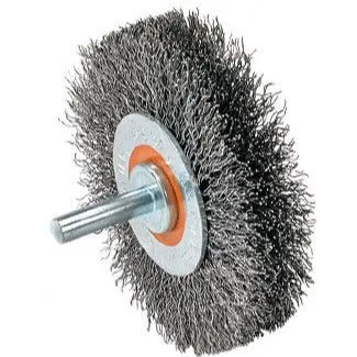 Walter 13C125 3″ x .0118″ Mounted Wheel Brush with Crimped Wire
