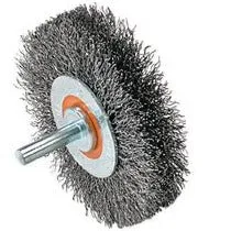 Walter 13C128 4″ x 1/4″ x .0118″ Mounted Crimped Wire Wheel Brush