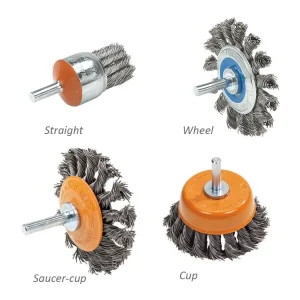 Walter 13C130 2 3/4″ x .020″ Mounted Wheel Brush with Knot-Twisted Wires