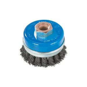 Walter 13G514 5″ x .020″ x 5/8″-11″ Stainless Knot-Twisted Cup Brush with Ring