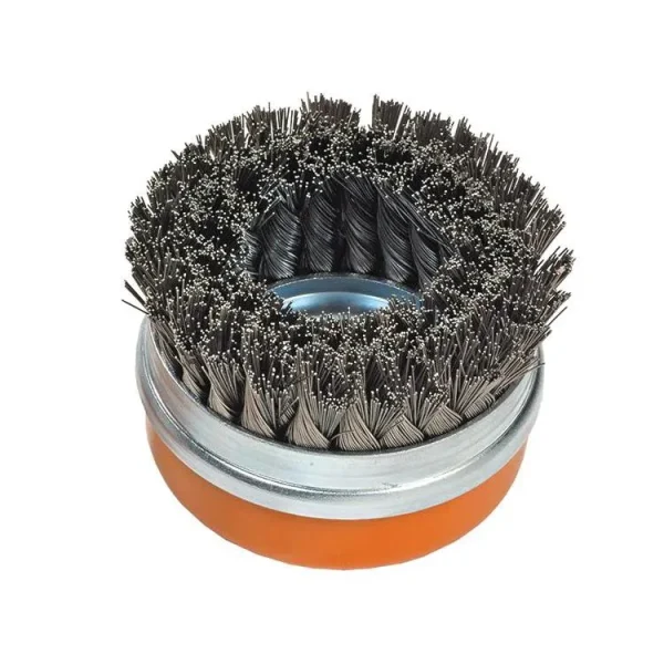 Walter 13G574 4″ x 5/8″-11″ Double-Row Knot-Twisted Cup Brush with Ring
