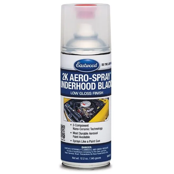 Eastwood 2K AeroSpray™ Underhood Black Spray Paint