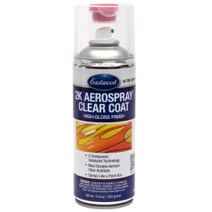 Eastwood’s 2K AeroSpray High-Gloss Satin and Matte Clear