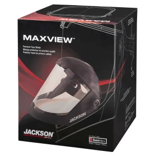 Jackson Safety 14201 Maxview™ Series 370 Speed Dial™ – Premium Face Shield – Clear Tint Anti-Fog