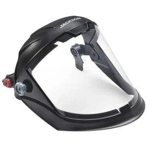 Jackson Safety 14202 Maxview™ Series Face Shield – Universal Adapter – Chin and Side Guard – Polycarbonate – Clear – Uncoated