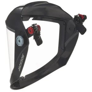 Jackson Safety 14202 Maxview™ Series Face Shield – Universal Adapter – Chin and Side Guard – Polycarbonate – Clear – Uncoated