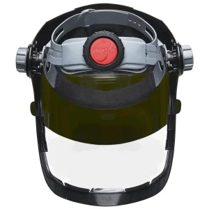Jackson Safety 14230 Quad™ 500 Series Face Shield – Chin and Side Guard – Ratcheting – Polycarbonate – Clear – Anti-Fog – Flip-up Shade 5 IR Visor