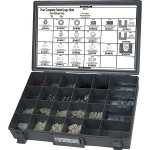 Univ push on retainers plastic nuts & shims 450pc – Disco Automotive