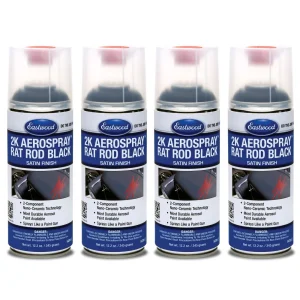 Eastwood 2K AeroSpray™ Rat Rod Satin Black – Aerosol – 12.2oz