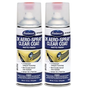 Eastwood 2K AeroSpray™ Spray Paint Matte Clear Coat Aerosol Spray Paint