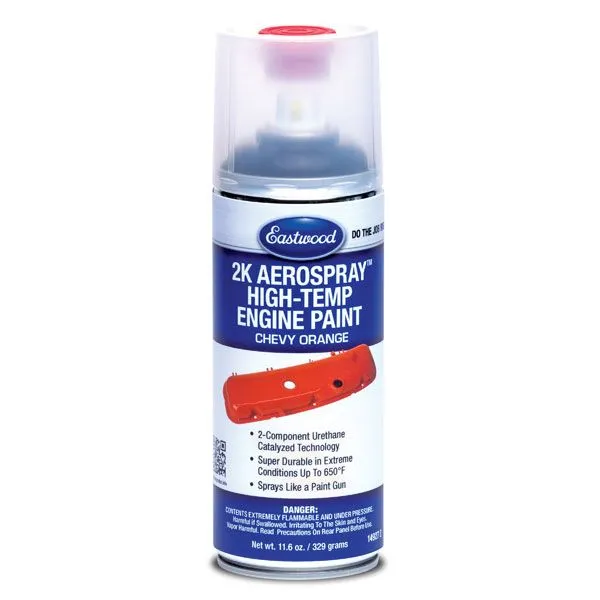 Eastwood 2K AeroSpray™ High Temp Ceramic Engine Paint Chevy Orange