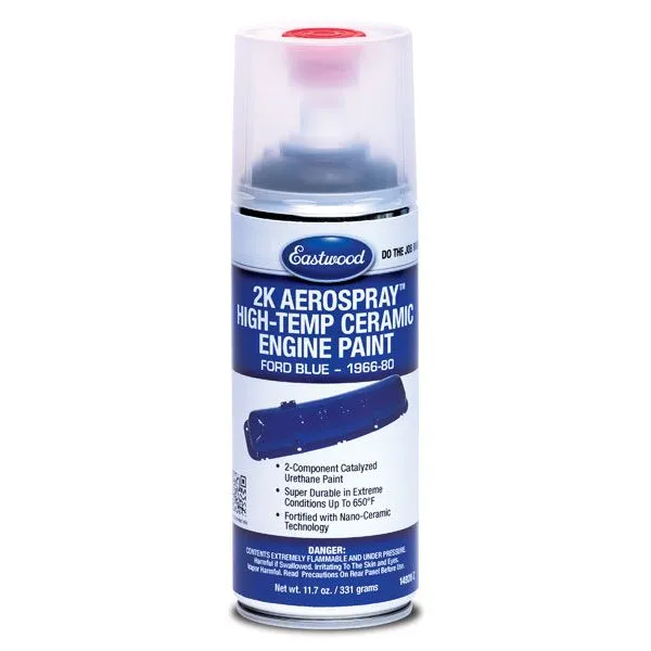 Eastwood 2K AeroSpray High Temp Engine Paint Ford Blue 1966 80
