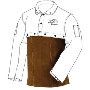 Black Stallion 14 Inch Leather Welding Bib – Split Cowhide 14WB