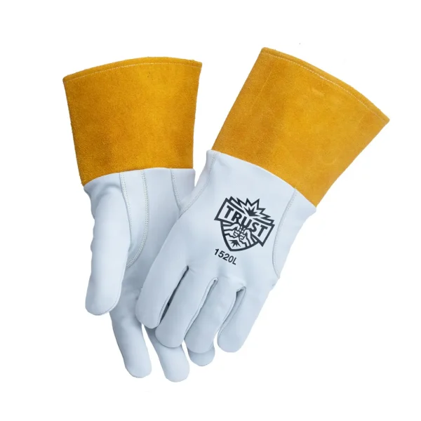 TRUST 1520M PREMIUM TIG WELDING GLOVES MEDIUM, KIDSKIN, FLOWPATCH, 6/PACK