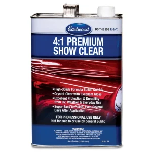 Eastwood 4:1 High Solids Urethane Premium Show Clear – 128oz