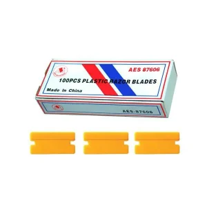 Plastic Razor Blades 100 pack AES 87606