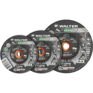Walter 15L863 6″ 36 Grit Spin-On Flexcut Mill Scale Wheel