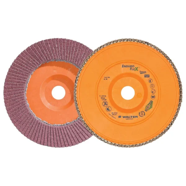 Walter 15Q704 7″ x 7/8″ 40 Grit Enduro-Flex Stainless Flap Discs