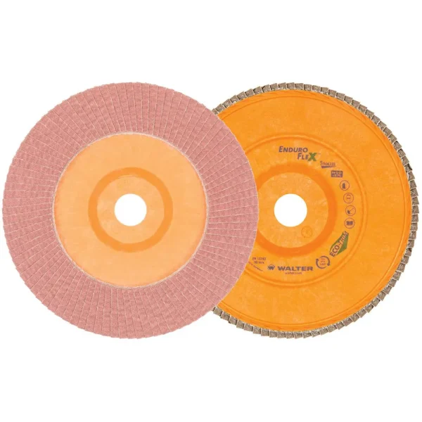 Walter 15Q708 7″ x 7/8″ 80 Grit Enduro-Flex Stainless Flap Discs