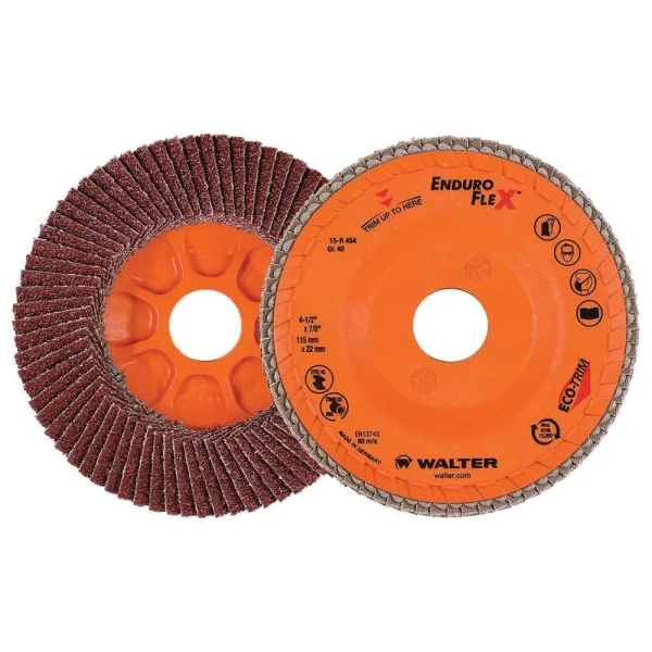 Walter 15R454 4.5″ x 7/8″ 40 Grit Enduro-Flex Flap Disc