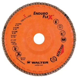 Walter 15R606 6″ x 7/8″ 60 Grit Enduro-Flex Flap Disc