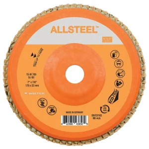 Walter 15W706 7″ x 7/8″ 60 Grit ALLSTEEL™ Flap Disc
