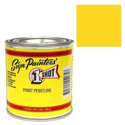 One Shot Lemon Yellow Paint 1/2 Pint