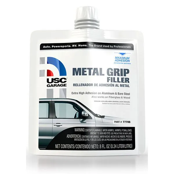 USC Garage Metal Grip Filler 77706 with Hardener
