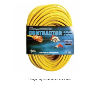 CCI 20588-0002 Vinyl Extension Cord, 50 ft, 1 Outlet (1 EA)