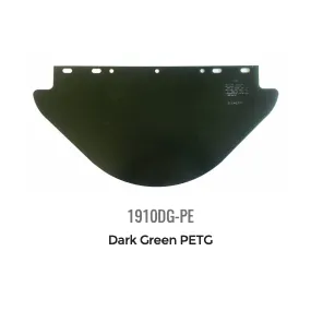 ArcOne 1910DG-PE-10 19″ x 9.75″ x .040″ Dark Green PETG Flat Stock Visor (10 Pack)