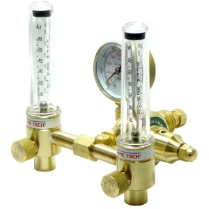 Flame Tech Dual Argon Flowmeter/Regulator 200-FL-AR-60-580