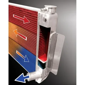 Maxx Power Chevy Style Tri Flow Aluminum Radiator 26 Inch