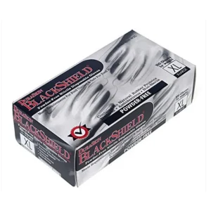 Liberty Safety 2016BK NITRILE GLOVE BLACK 6-MIL, LARGE, INDUSTRIAL GRADE, 100/BOX